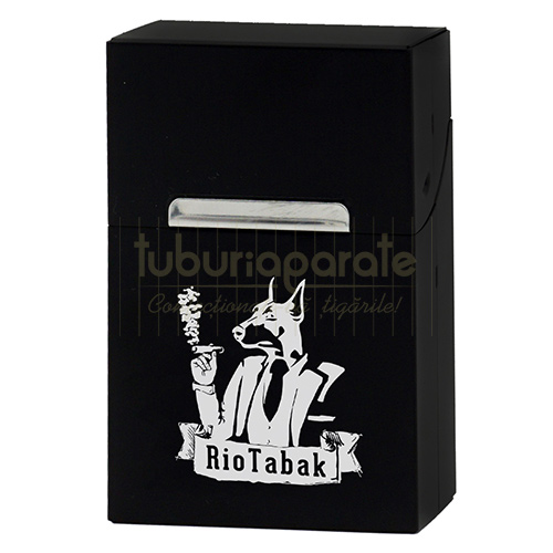 Pachet pentru pachetele de tigari standard (king size) confectionat din aluminiu RioTabak Black